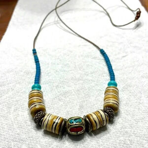 Vintage native beaded necklace
